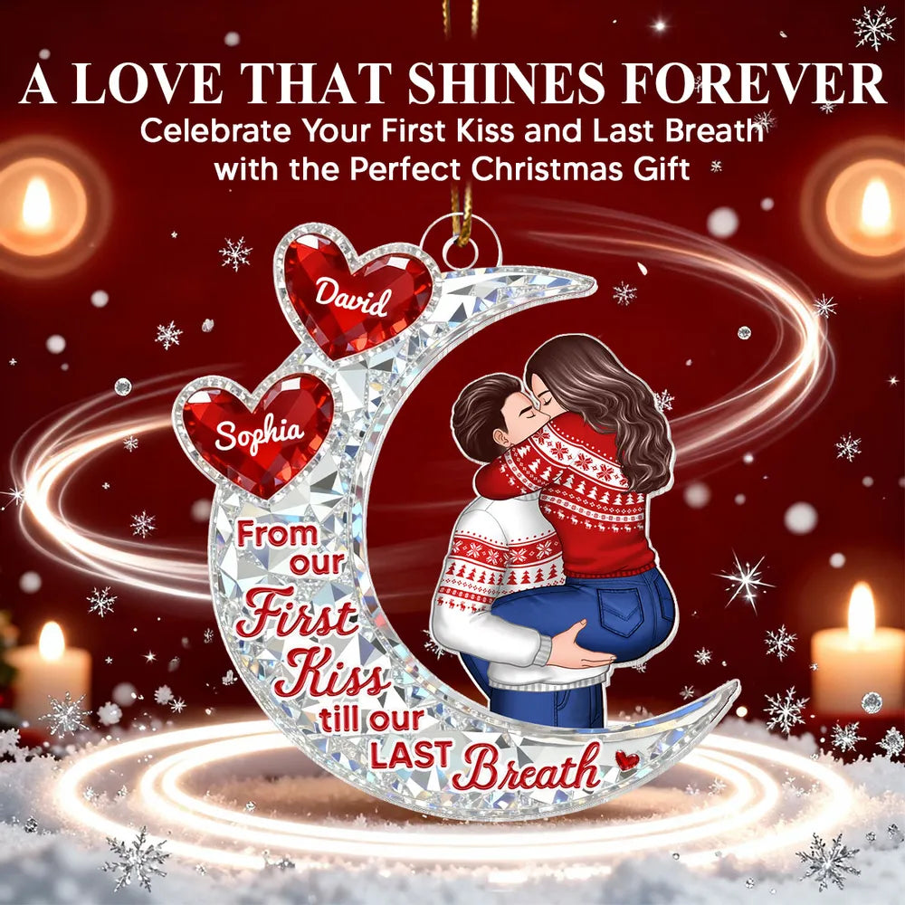 Personalized Couples Christmas Ornament - Romantic Gift for Holidays Ornament MagicInPrints