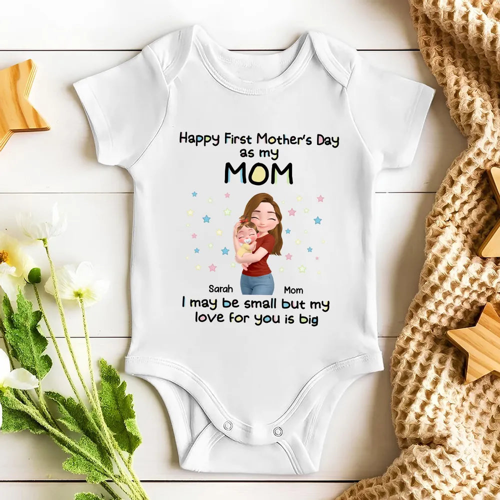Personalized Baby Onesie for Mother's Day - Cute Gift for New Moms Cloth MagicInPrints