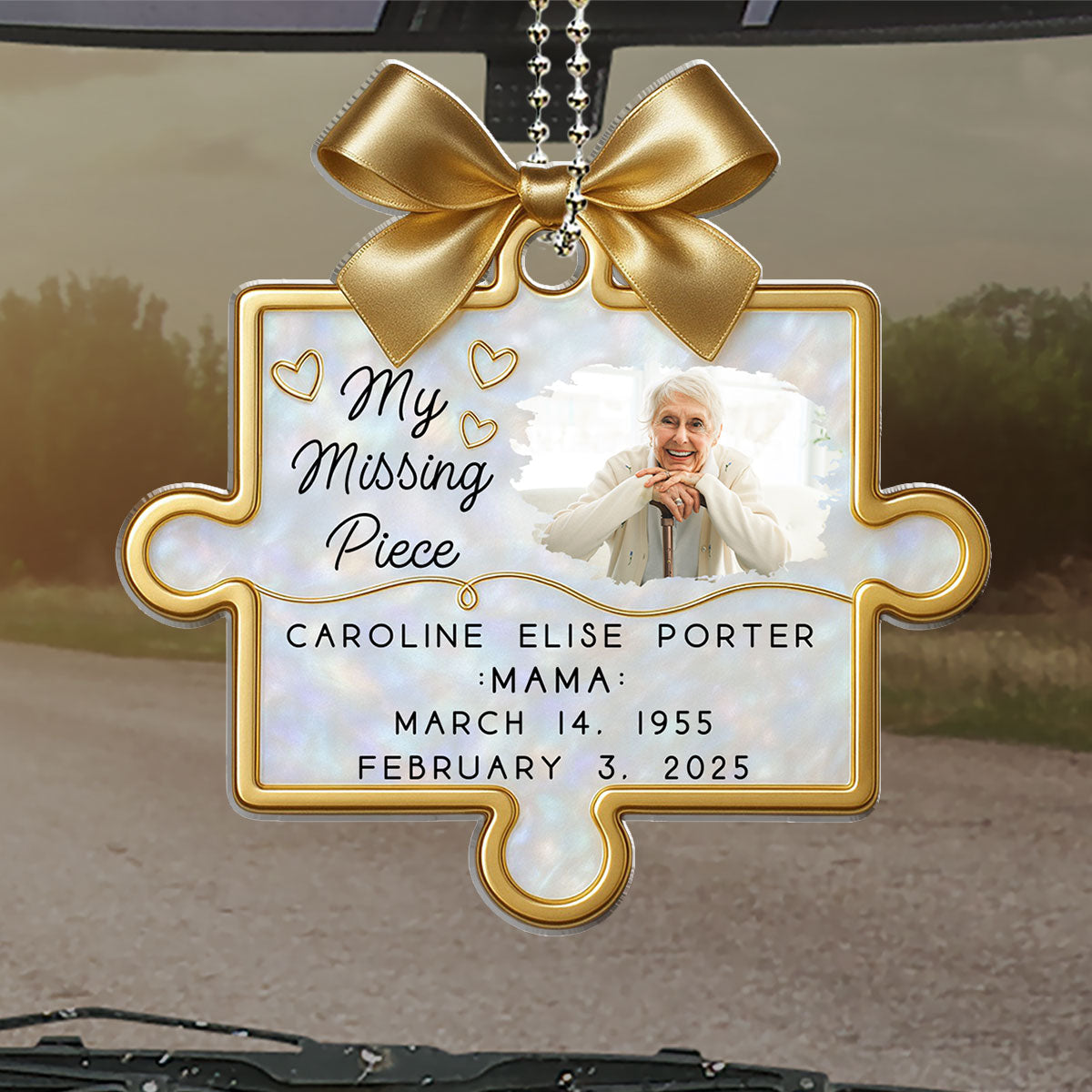 Personalized Memorial Puzzle Piece Ornament for Family - Remembrance Gift Ornament MagicInPrints