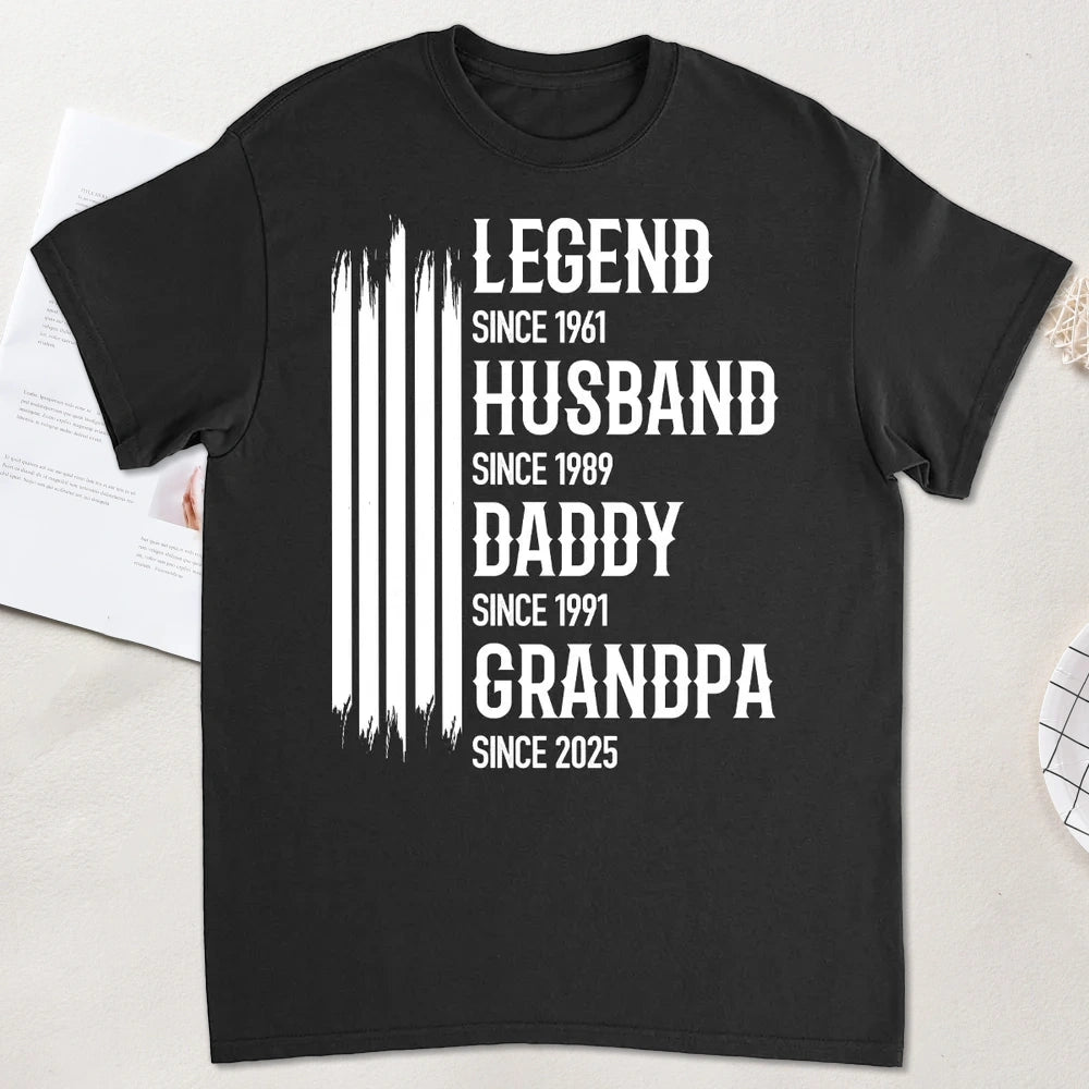 Personalized Family Generations T-Shirt for Men - Father's Day Gift Cloth MagicInPrints