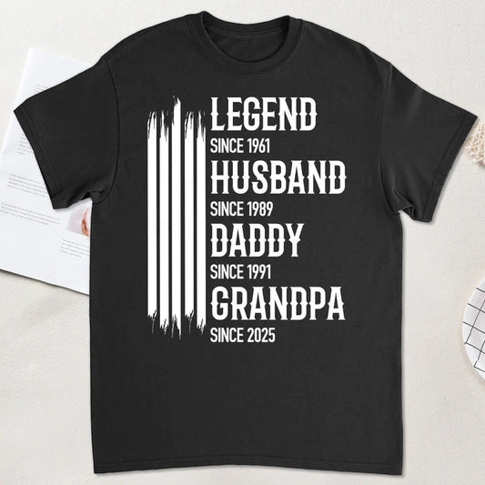 Personalized Family Generations T-Shirt for Men - Father's Day Gift Cloth MagicInPrints