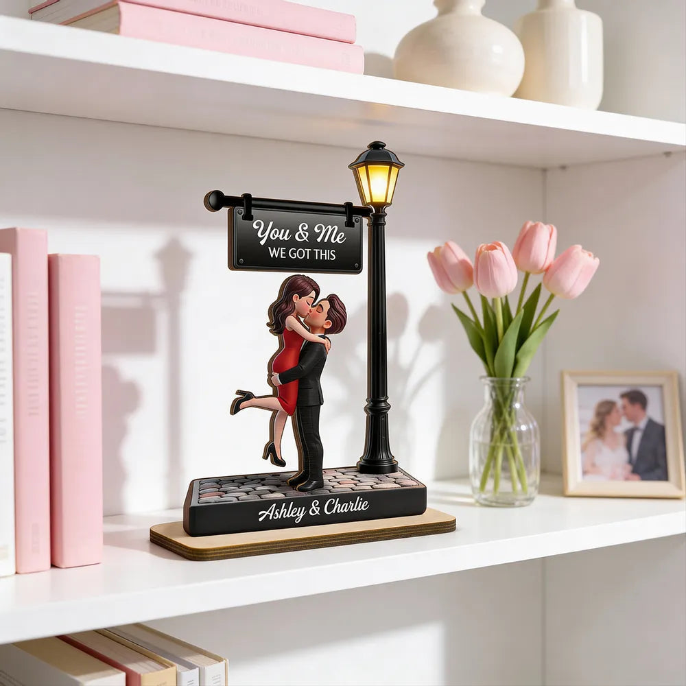 Personalized Couple Figurine Romantic Gift - Anniversary Keepsake Plaque MagicInPrints