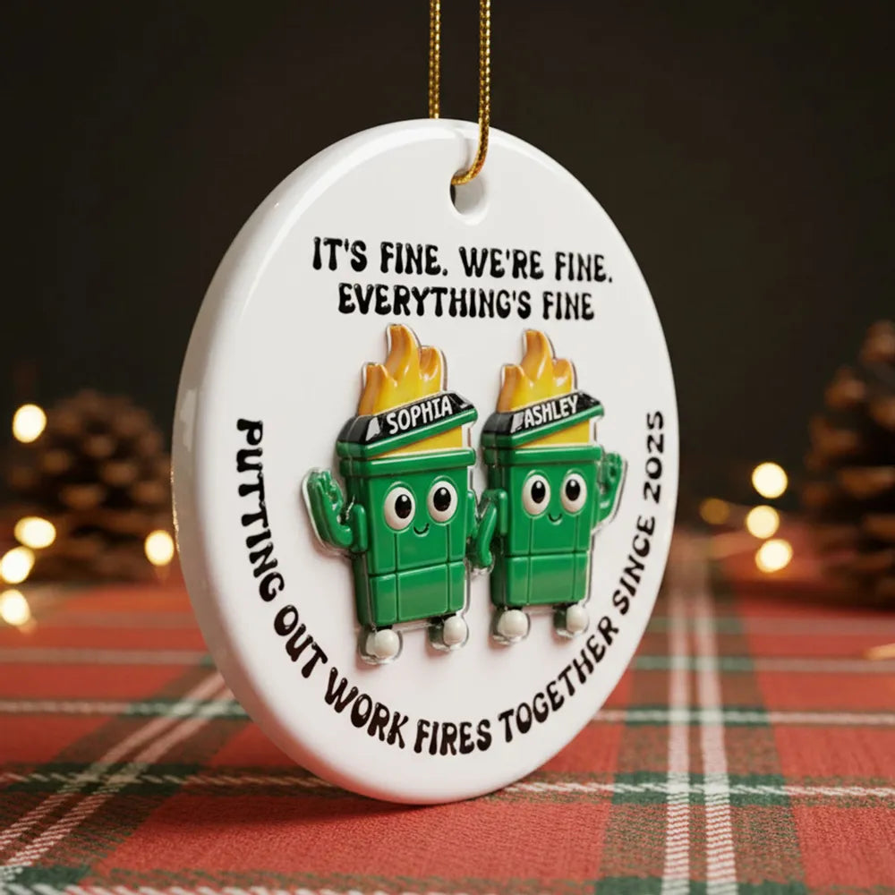 Personalized Funny Work Team Ornament - Office Humor Gift Ornament MagicInPrints