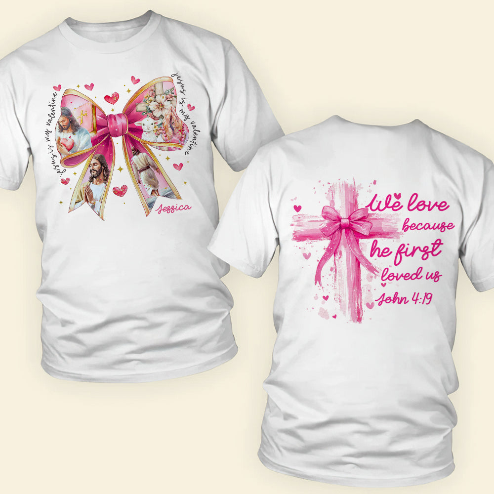 Personalized Christian Valentine's Day Hoodie Shirts PopCulturePrints