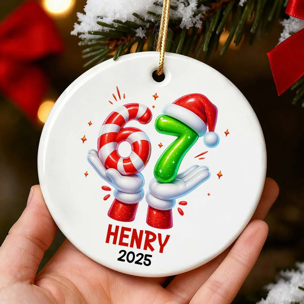Personalized Christmas Ornament for Teens - Fun Holiday Decoration 2025 Ornament MagicInPrints