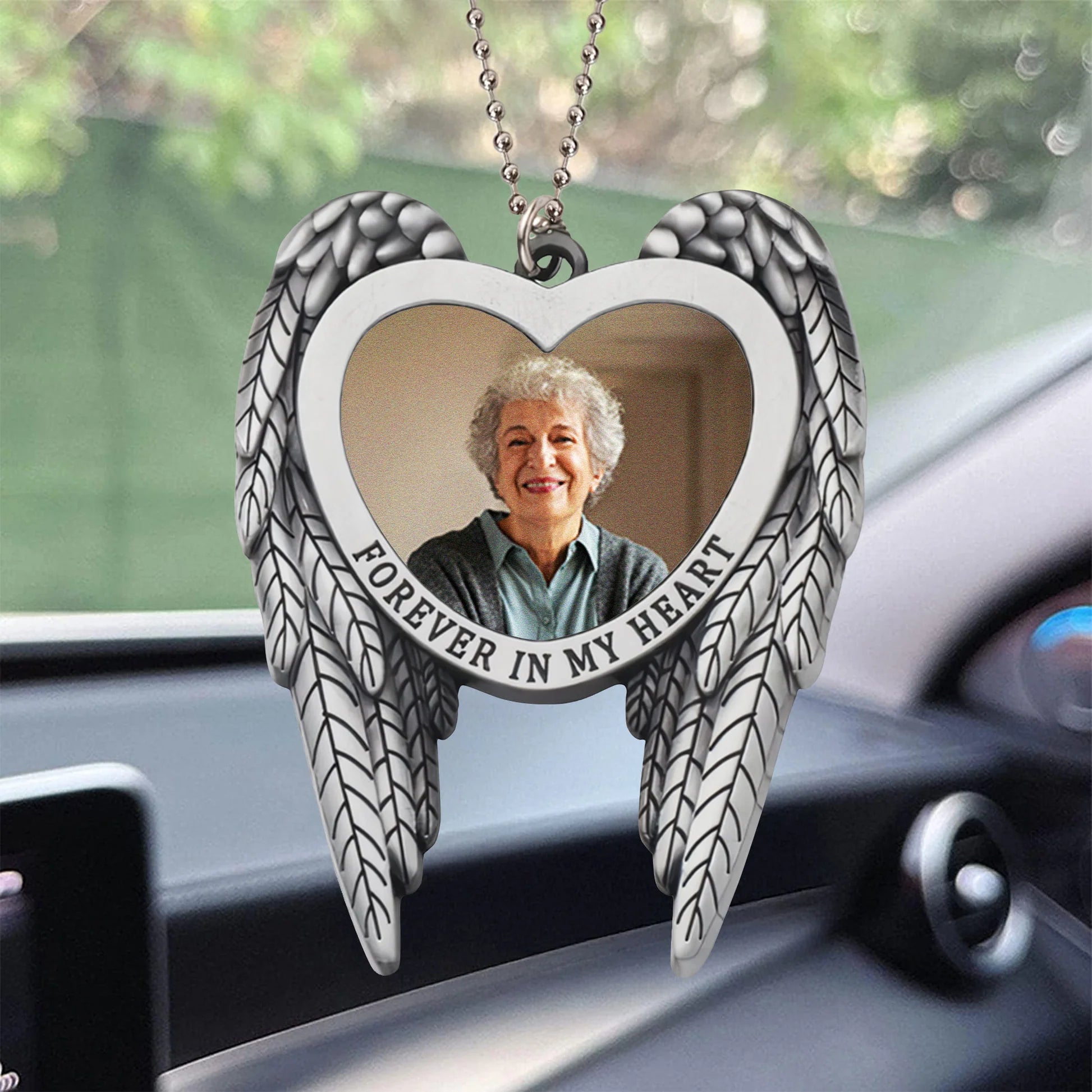 Personalized Memorial Car Ornament for Loved Ones - Sentimental Keepsake Ornament MagicInPrints