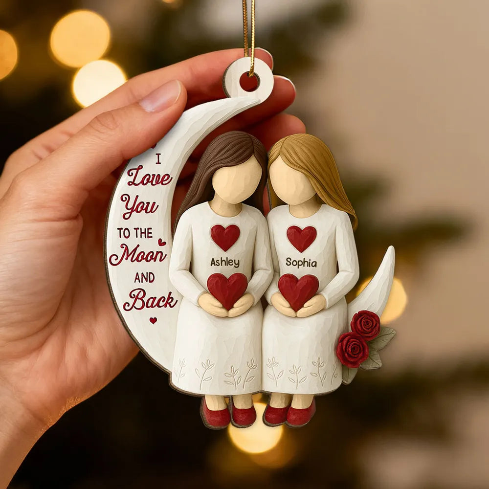 Personalized Sister Ornament for Best Friends - Heartfelt Christmas Gift Ornament MagicInPrints