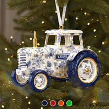 Load image into Gallery viewer, “For the Love of Farming” – Personalized Christmas Ornament for Farmers Ornament MagicInPrints
