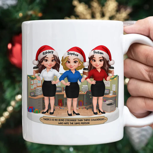 Personalized Christmas Office Mug for Coworkers - Funny Holiday Gift Cup MagicInPrints