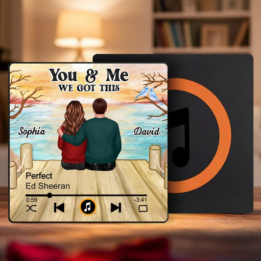 Personalized Couple Music Plaque for Romantic Gift - Anniversary Keepsake Fridge Magnet MagicInPrints