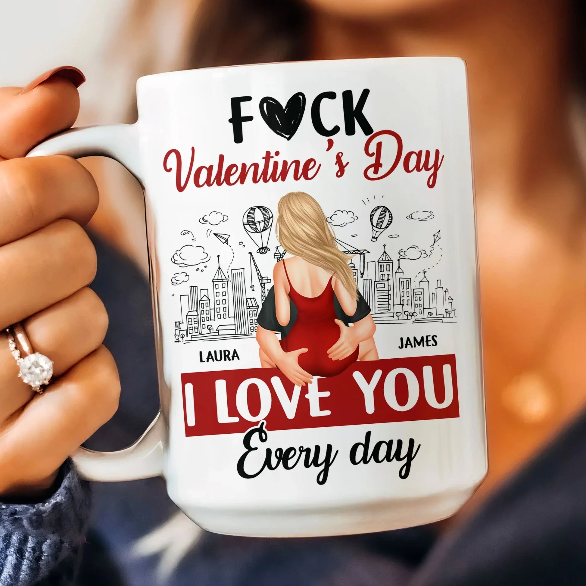 Personalized Romantic Couple Mug for Partners - Everyday Love Gift Cup MagicInPrints