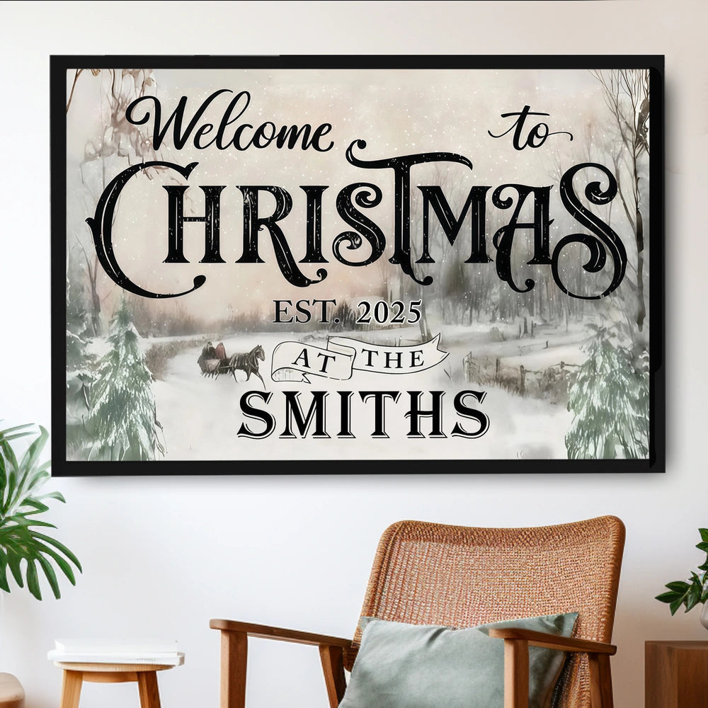 Personalized Christmas Wall Art for Families - Holiday Home Decor Poster or Canvas MagicInPrints