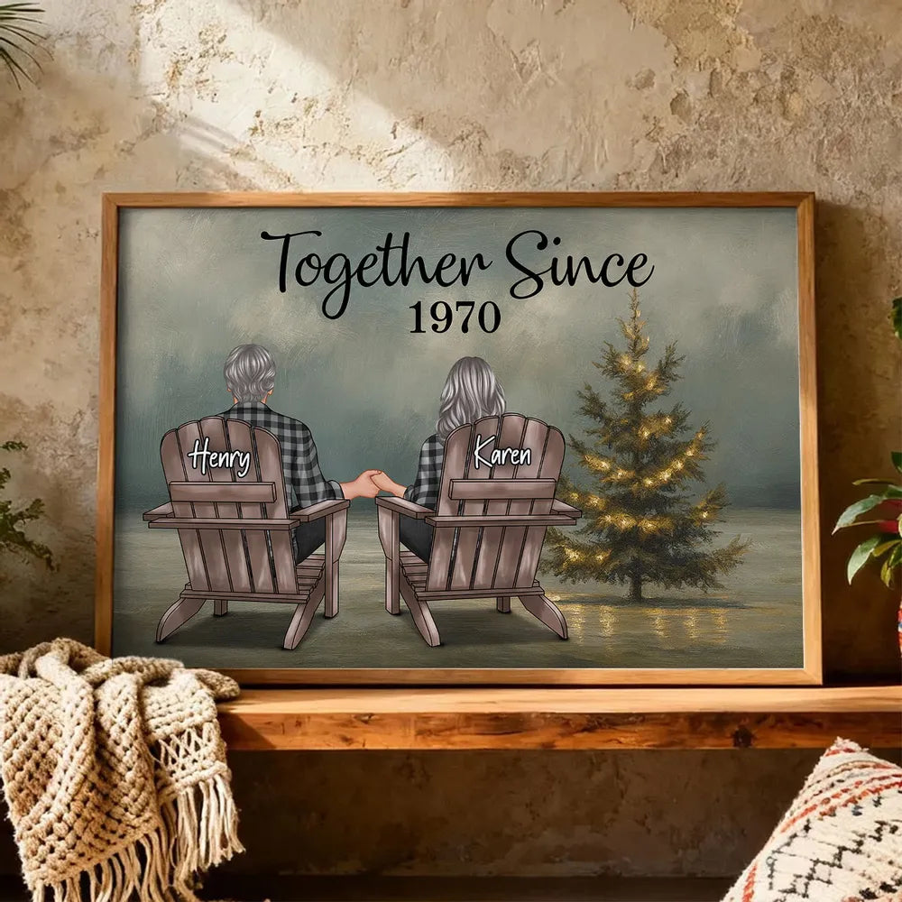 Personalized Couple Canvas Wall Art for Home Decor - Romantic Gift Poster or Canvas MagicInPrints