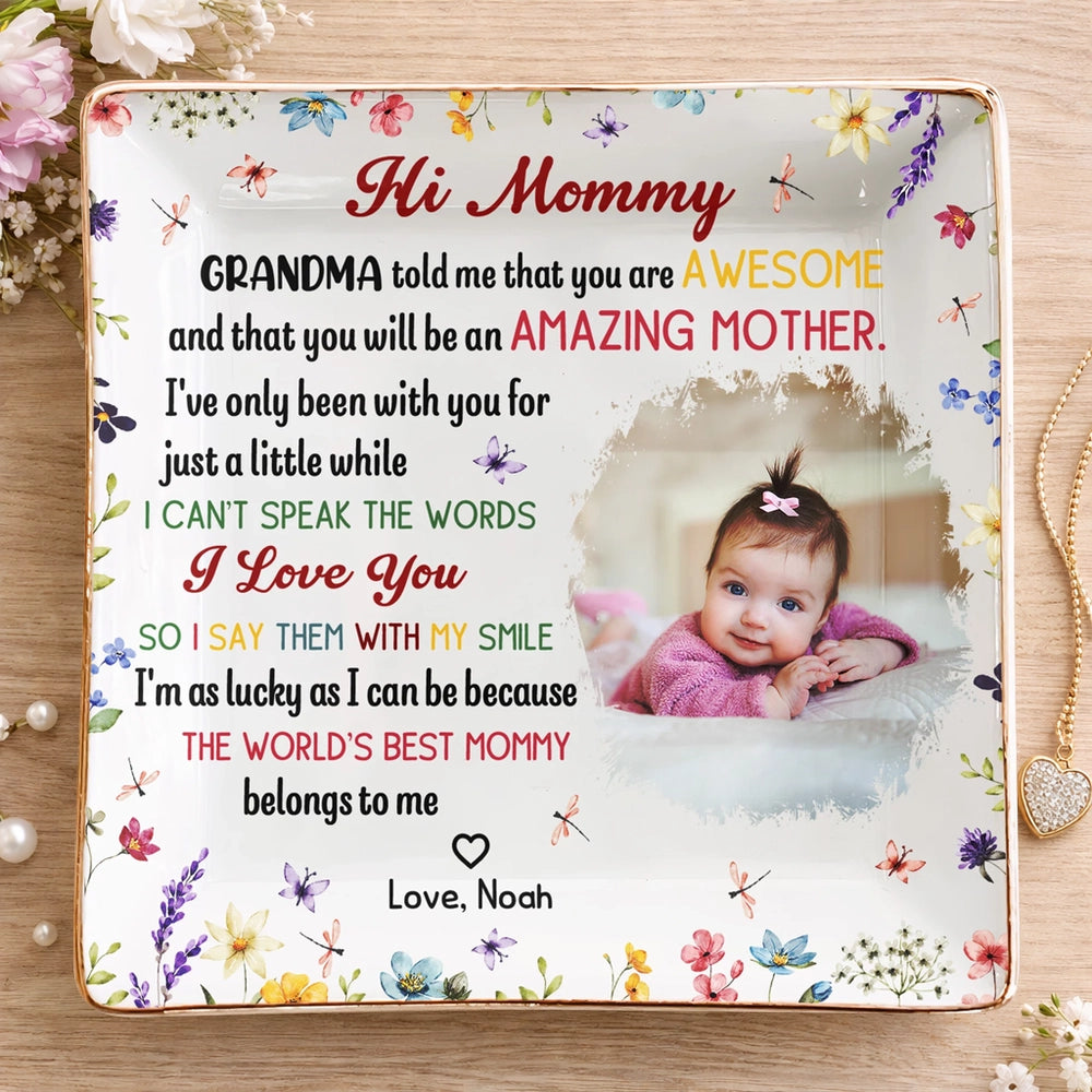 Personalized Photo Plaque for Mom - Mother's Day Gift with Custom Message Jewelry MagicInPrints
