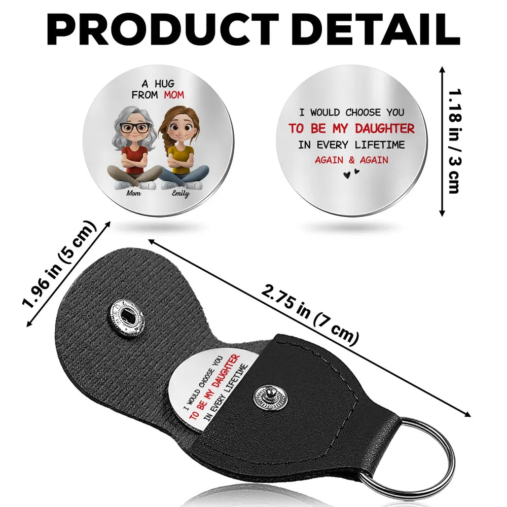 Personalized Keychain for Daughter - Sentimental Gift from Mom Keychain MagicInPrints