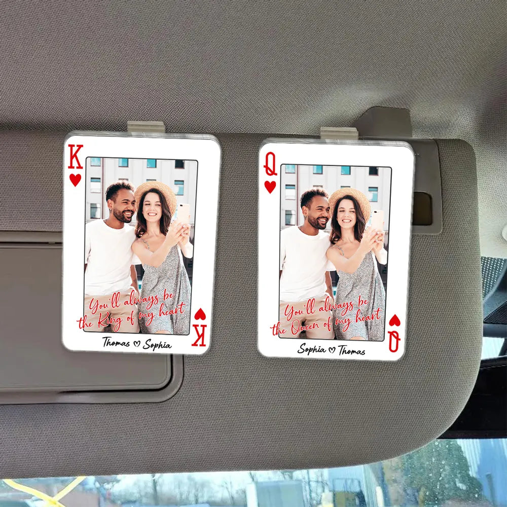 Personalized Photo Car Air Freshener for Couples - Romantic Gift Car Hanger MagicInPrints
