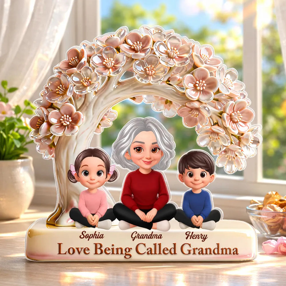 Personalized Family Tree Sculpture for Grandma - Sentimental Gift for Mother's Day Plaque MagicInPrints