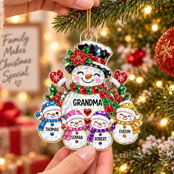 Personalized Acrylic Ornament Heartwarming Gift for Grandma