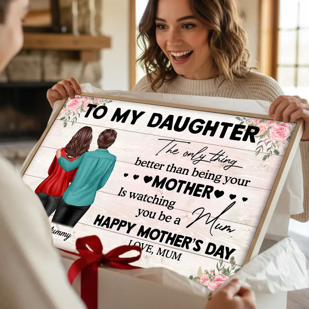 Personalized Mother's Day Canvas for Daughter - Sentimental Gift Poster or Canvas MagicInPrints
