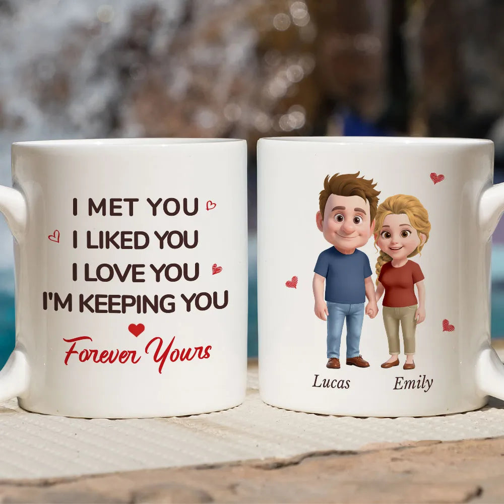 Personalized Couple Mug for Grandparents with Cartoon Characters - Anniversary Gift Cup MagicInPrints