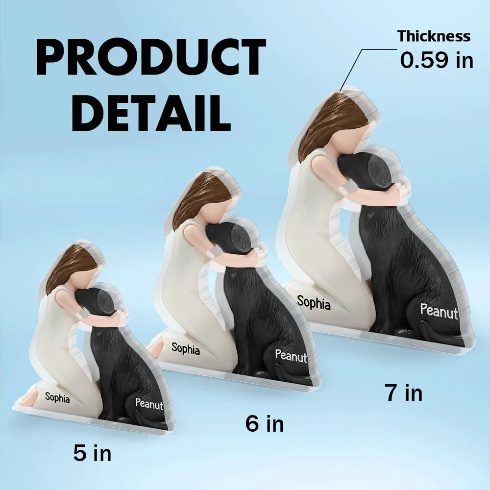 Personalized Acrylic Dog Lover Figurine for Pet Owners - Christmas Gift Plaque MagicInPrints