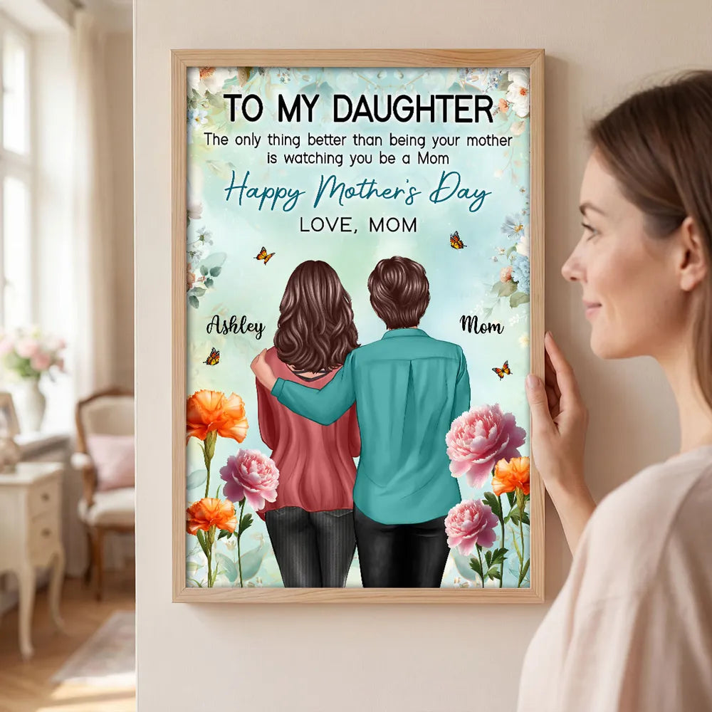 Personalized Mother's Day Canvas for Daughter - Sentimental Gift from Mom Poster or Canvas MagicInPrints