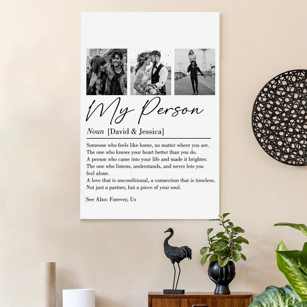 Personalized Canvas Print for Couples with Custom Photos - Romantic Gift for Anniversary Poster or Canvas MagicInPrints