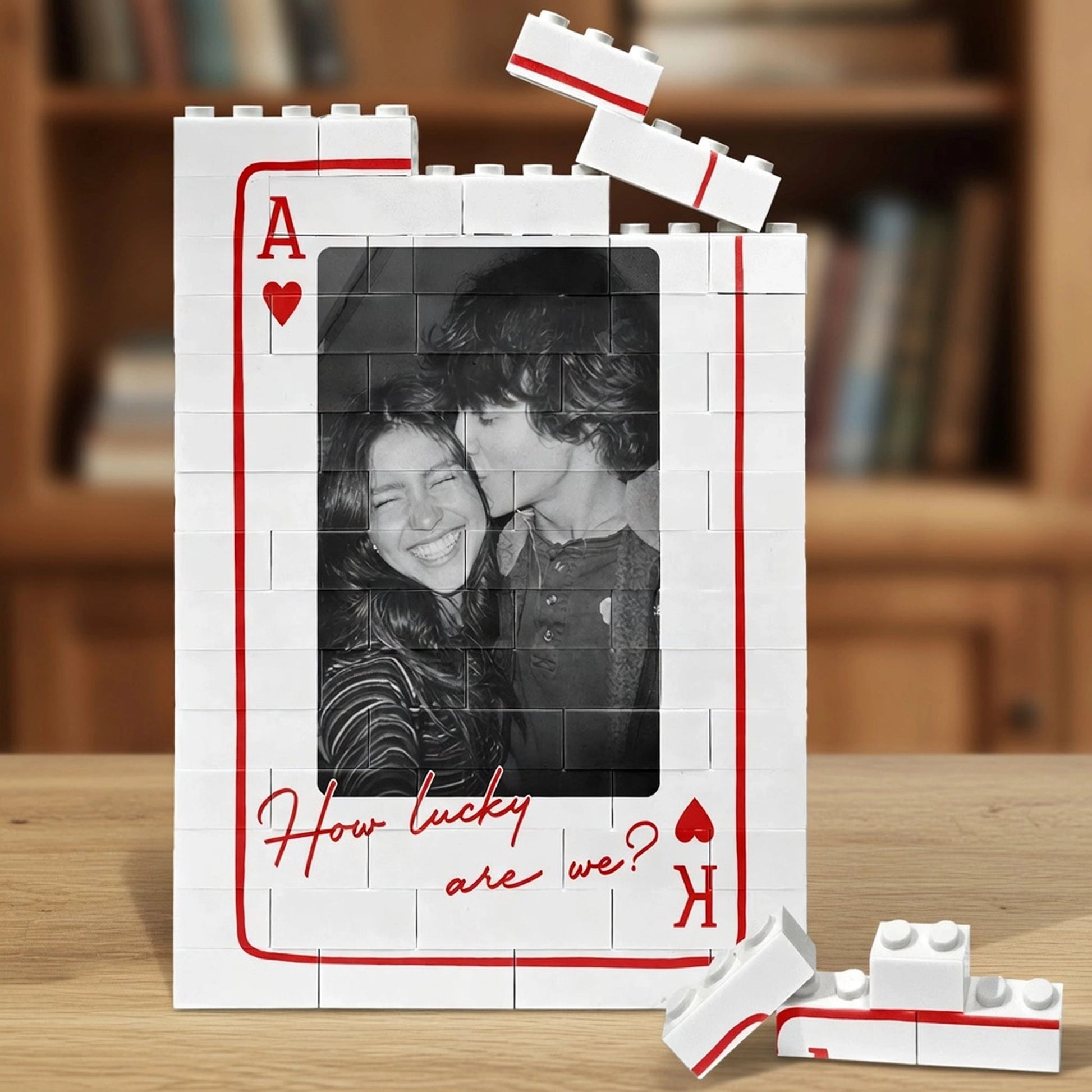 Custom Photo Block Frame for Couples - Romantic Gift Plaque MagicInPrints