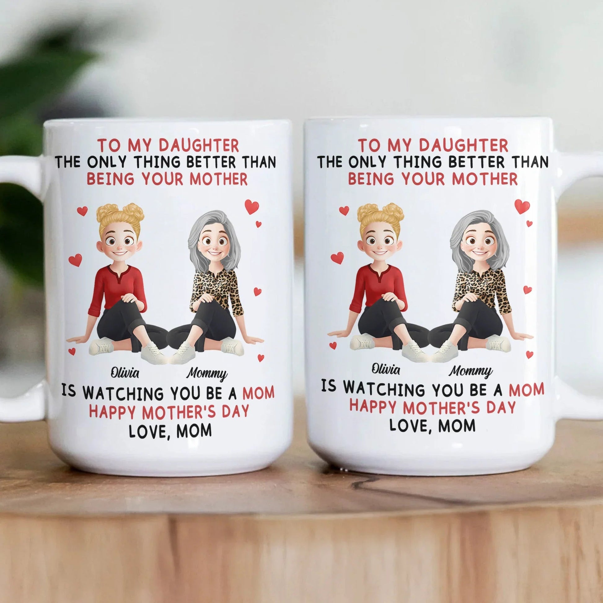 Personalized Mother Daughter Mug - Sentimental Gift for Mother's Day Cup MagicInPrints