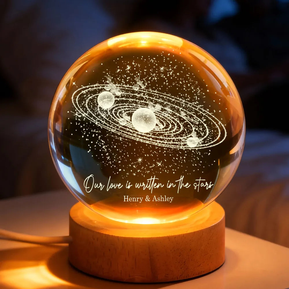 Personalized Starry Night Light for Couples - Romantic Bedroom Decor Lamp MagicInPrints