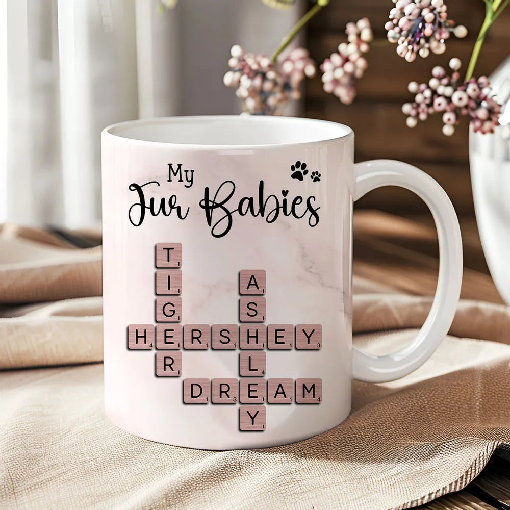 Personalized Pet Lover Mug for Dog and Cat Owners - Custom Names Gift Cup MagicInPrints