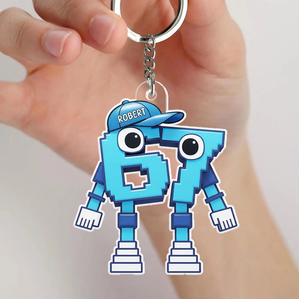 Personalized Cartoon Number Ornament for Kids - Fun Holiday Decoration Ornament MagicInPrints