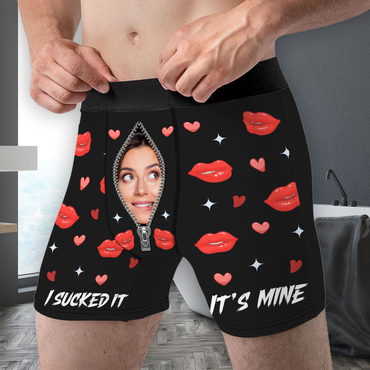 Personalized Men's Boxer Briefs for Couples - Fun Valentine's Day Gift Underwear MagicInPrints