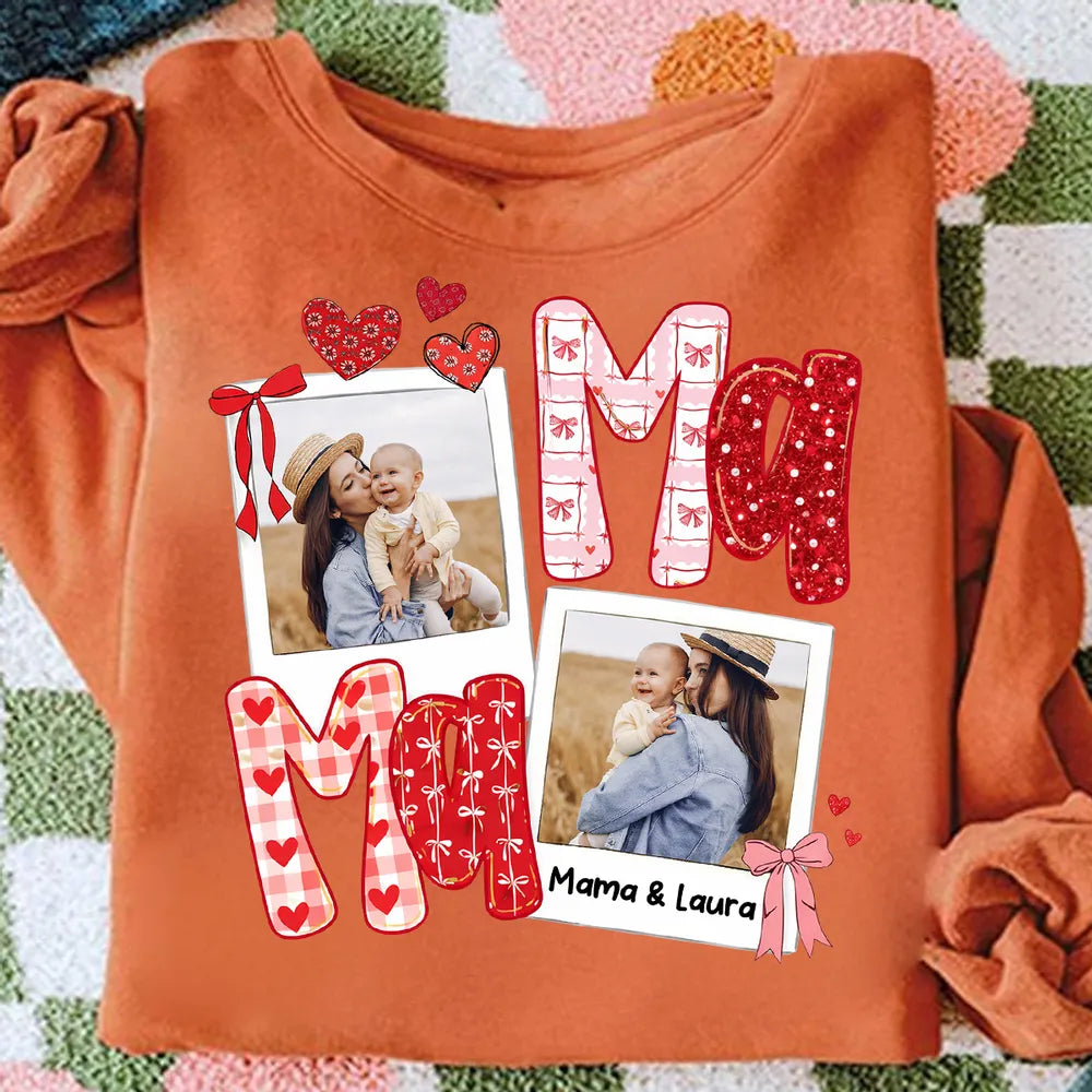 Custom Photo Sweatshirt for Moms - Personalized Mother's Day Gift Cloth MagicInPrints