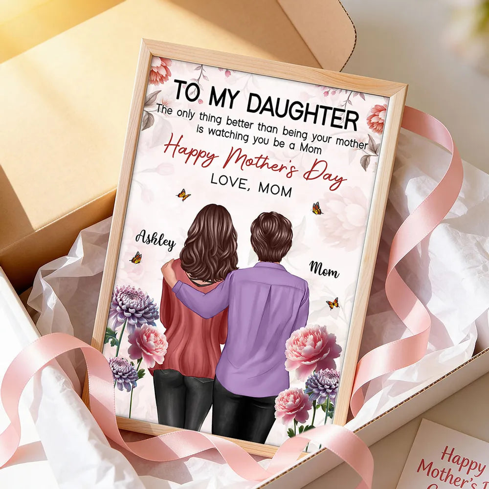 Personalized Mother's Day Daughter Gift - Custom Framed Art Poster or Canvas MagicInPrints