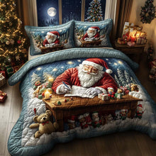 Load image into Gallery viewer, Spread the Joy of Christmas – Personalized Quilted Bedding Set – Gift for Family or Friends Quilted Bedding Set V2 MagicInPrints
