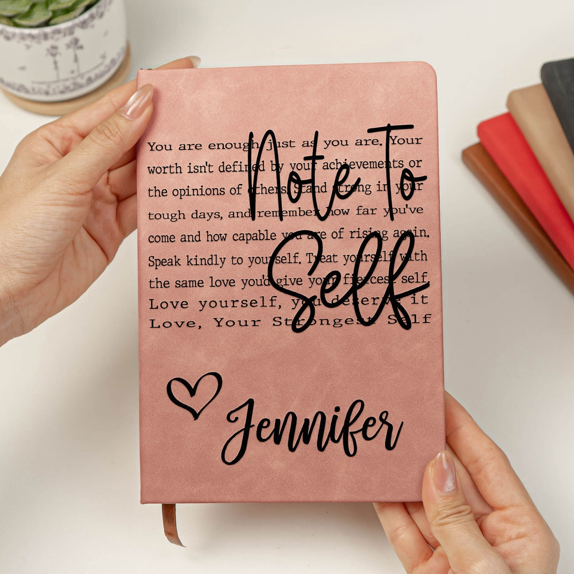 Personalized Leather Journal for Women with Inspirational Quote - Perfect Gift for Self-Reflection Stationery MagicInPrints