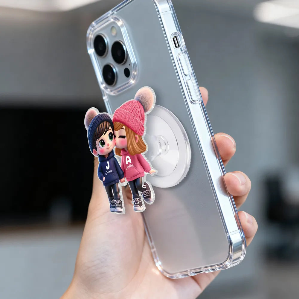 Personalized Couple Phone Case for iPhone - Cute Cartoon Design Cell Phone Accessories MagicInPrints