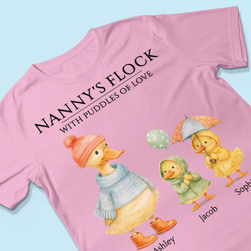 Personalized Family Duck T-Shirt for Grandma - Cute Gift Cloth MagicInPrints