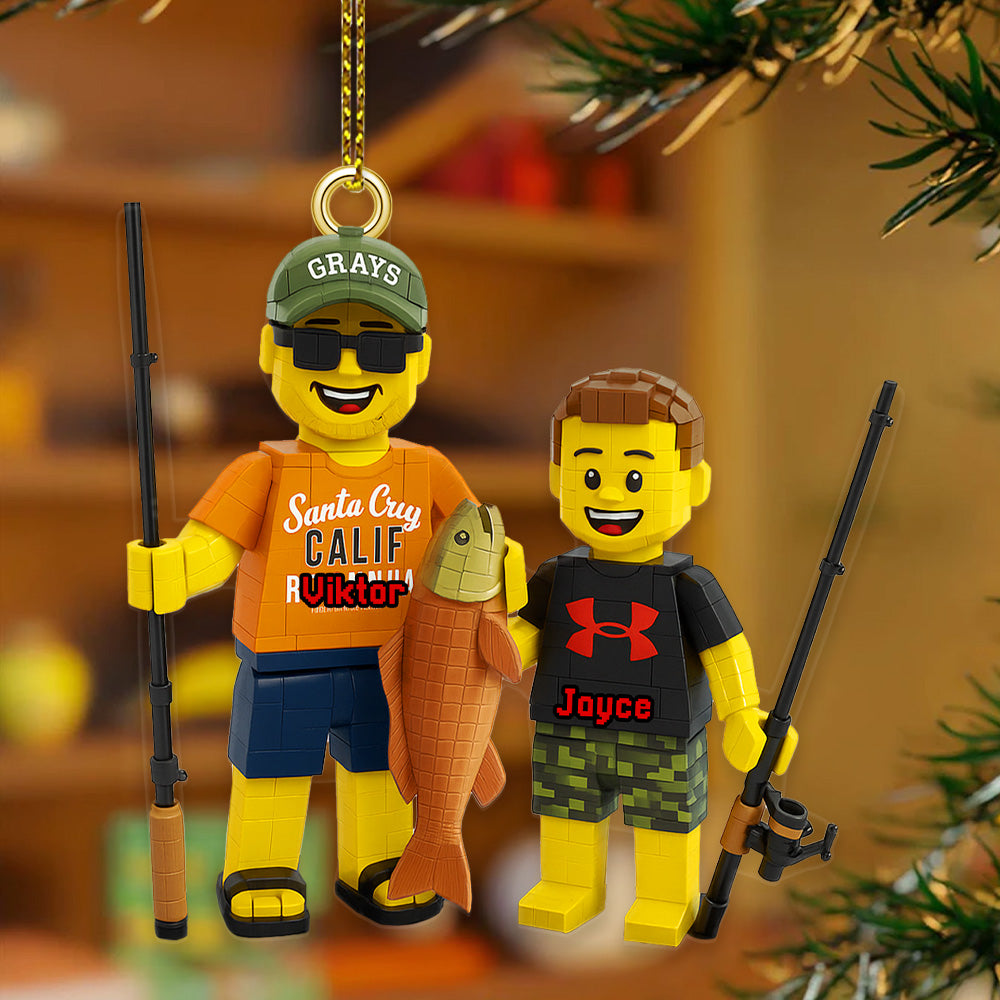 Personalized Gifts For Fishing Lovers, Fishing Custom Photo Acrylic Ornament Ornament MagicInPrints