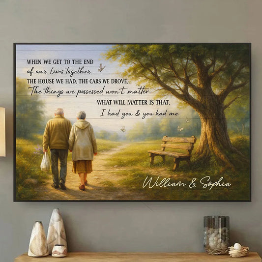 Personalized Couple Canvas Art for Seniors - Sentimental Home Decor Gift Poster or Canvas MagicInPrints