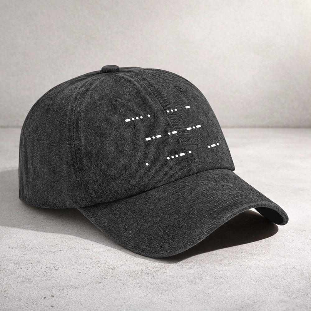 Custom Morse Code Baseball Cap for Adults - Unique Gift Idea Hat MagicInPrints