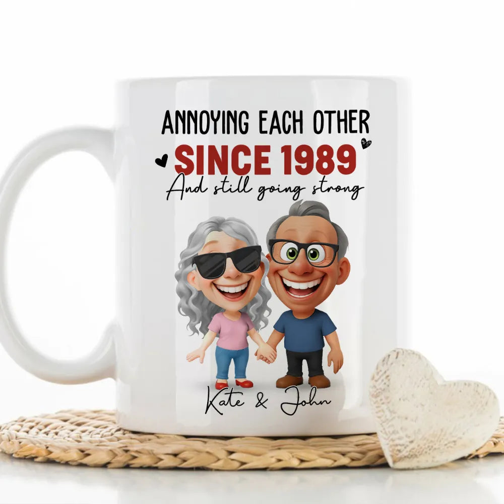Personalized Anniversary Mug for Couples - Funny Gift Since 1989 Cup MagicInPrints