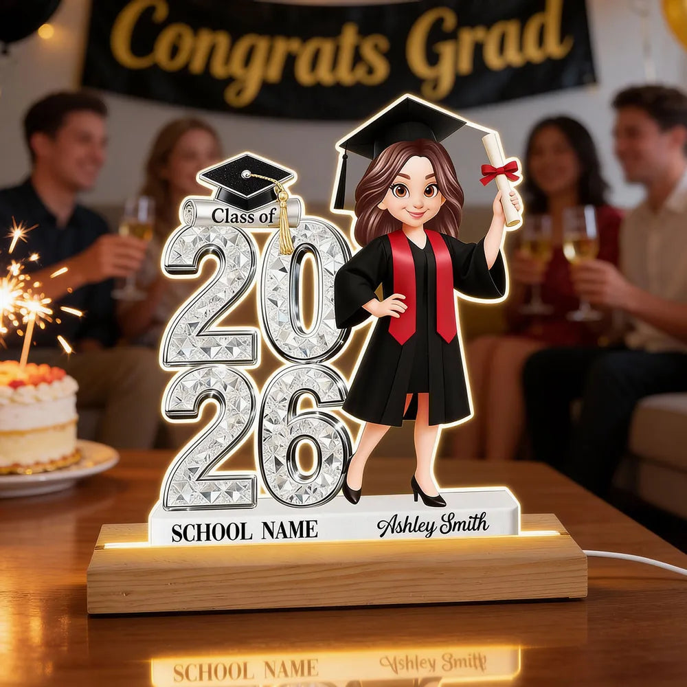 Custom Graduation Acrylic Plaque for Class of 2026 - Personalized Gift for Graduates Plaque MagicInPrints
