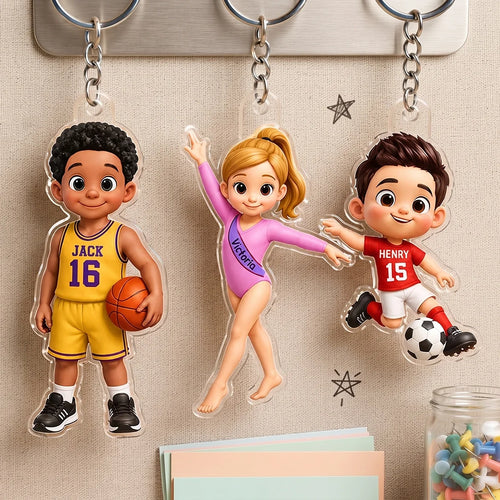 Personalized Acrylic Keychain for Student Athletes | Gift for Sports Fans