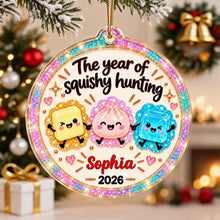 Load image into Gallery viewer, Personalized Acrylic Christmas Ornament Colorful Design Gift for Kids
