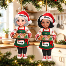 Load image into Gallery viewer, Personalized Acrylic Ornament Grandma Cookie Baker Christmas Gift
