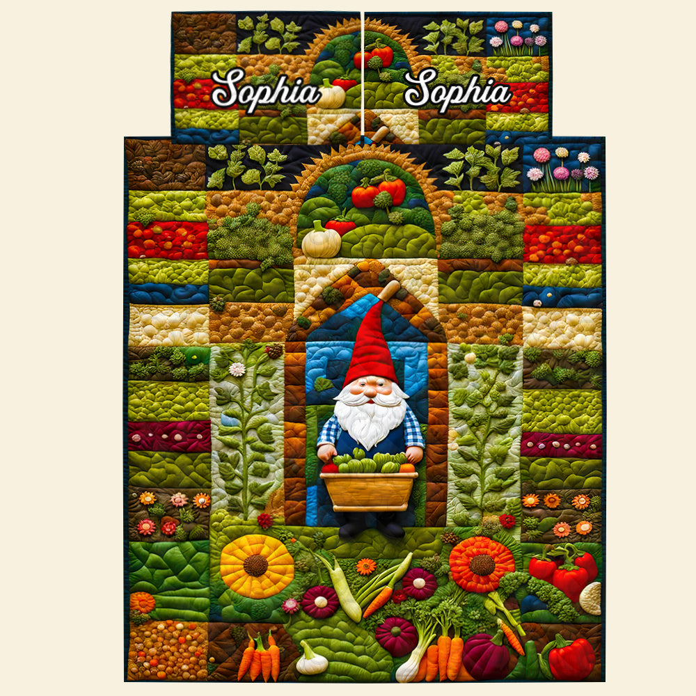 "Embrace Whimsy with Custom Personalization!" - Garden Gnome Bedding Set - Perfect Gift for Gnome Lovers Bedding Set MagicInPrints