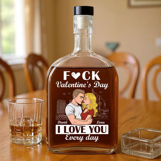 Personalized Whiskey Decanter for Couples - Everyday Love Gift Kitchen Supplies MagicInPrints