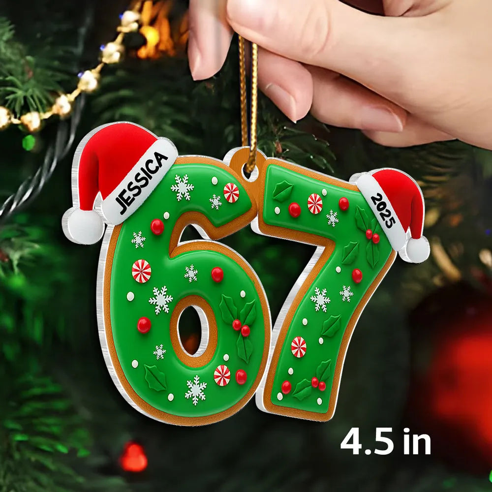 Personalized Christmas Ornament for Kids - Festive Holiday Decoration 2025 Ornament MagicInPrints